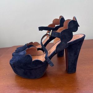 Platform Suede Sandals